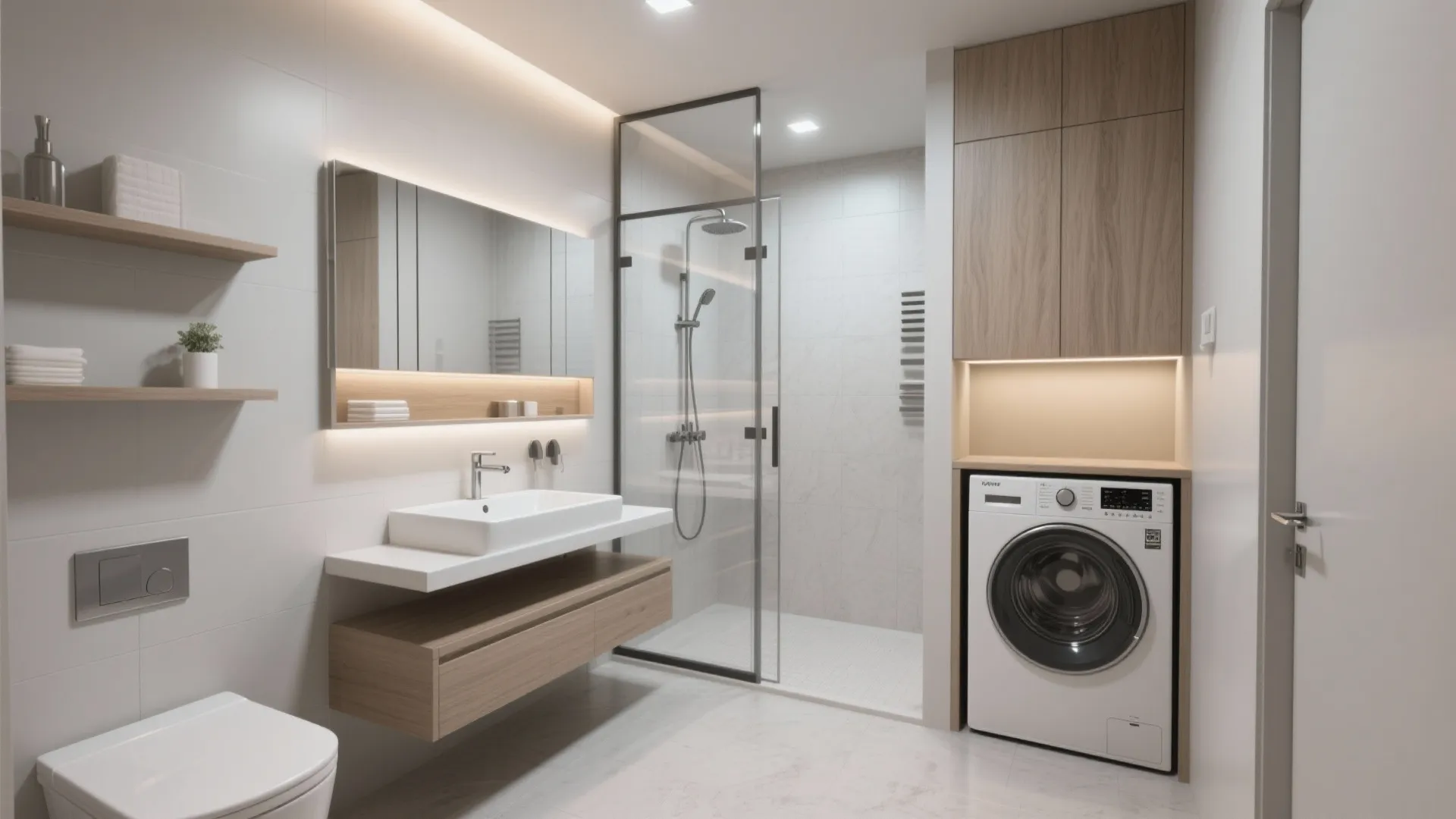 3. Go for compact fixtures and clever layouts