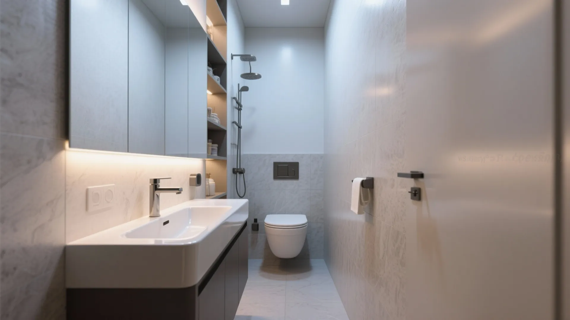 9. Compact Yet Stylish Fixtures