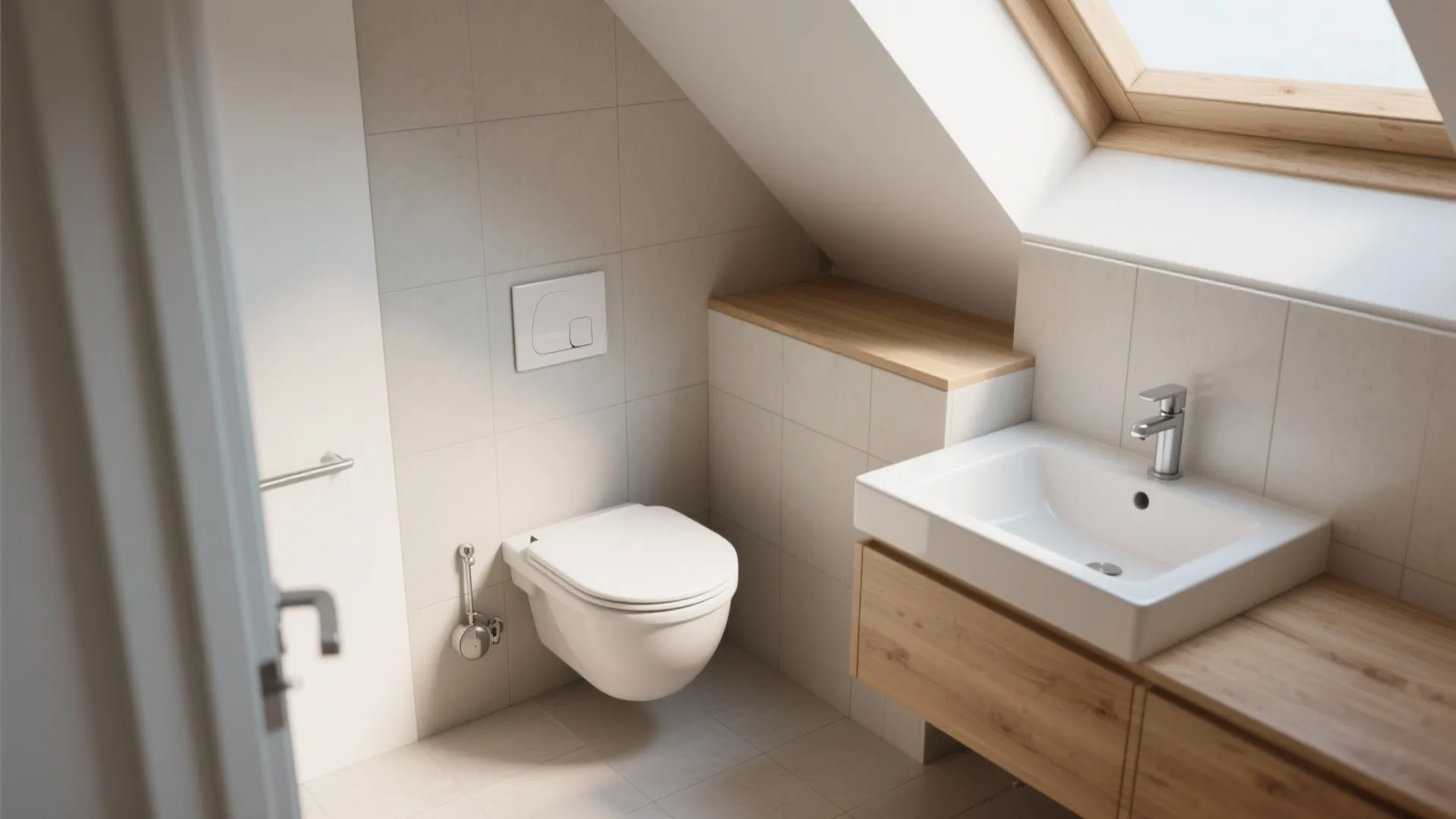 3. Compact fixtures and wall-hung toilet