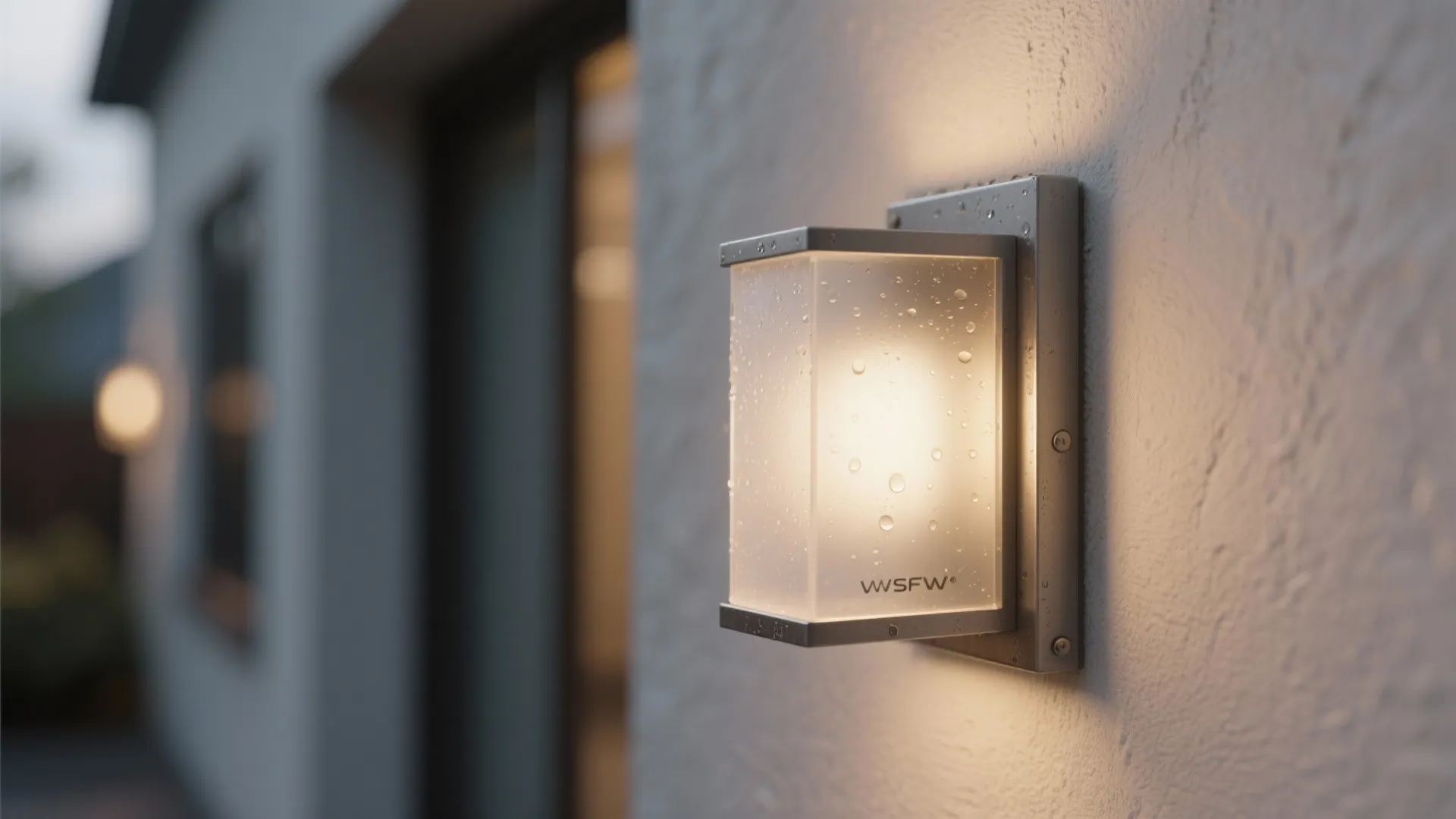 1. Compact Sconce with Frosted Glass