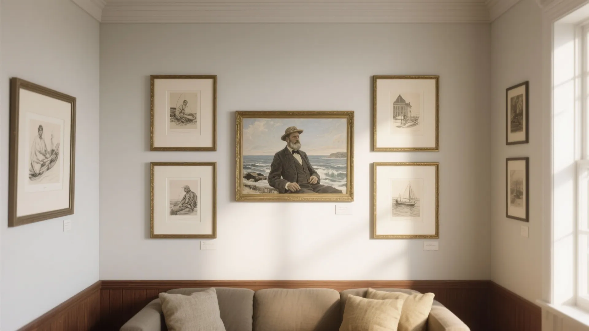 5. Go gallery-style on a compact wall