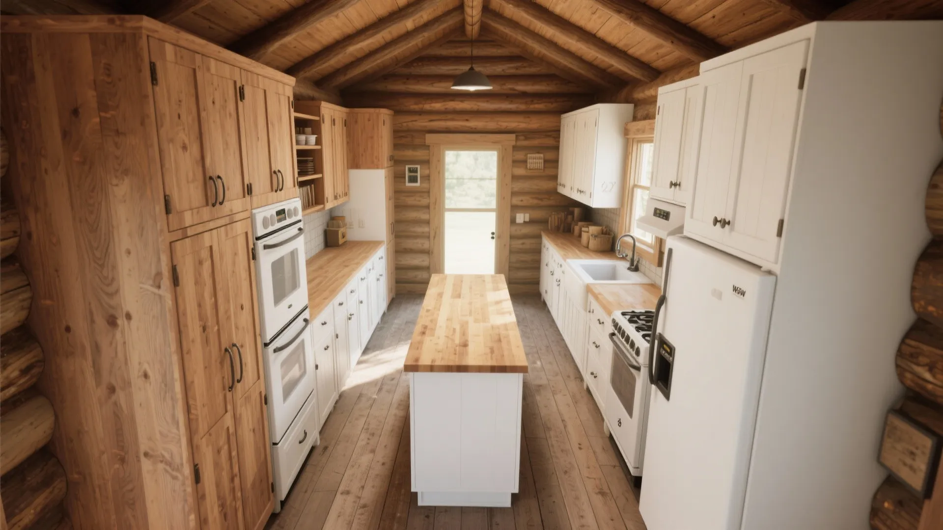 2. Compact Galley with Built-in Storage