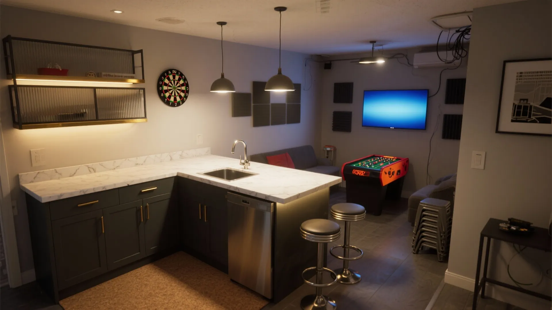 Small Game Room Bar Ideas: Maximizing Fun in Minimal Space: 1 Minute to Transform Your Game Room with Clever Bar Solutions