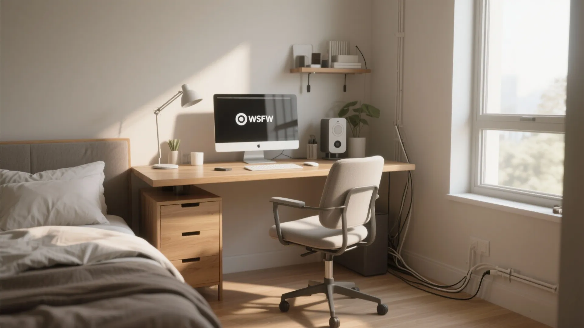 3. Compact Home Office Corner