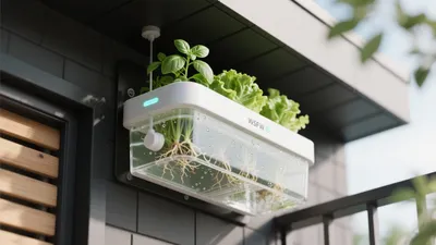 Smart Wall-Mounted Hydroponic Garden for Urban Spaces