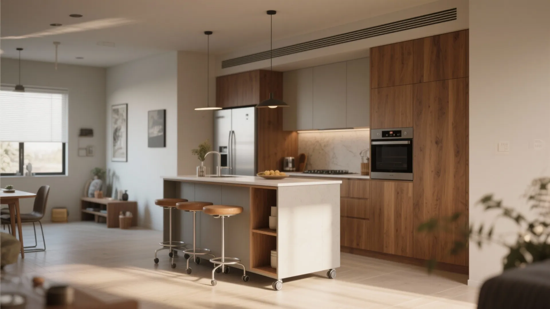 Tip 5: Anchor the space with a compact island or movable cart