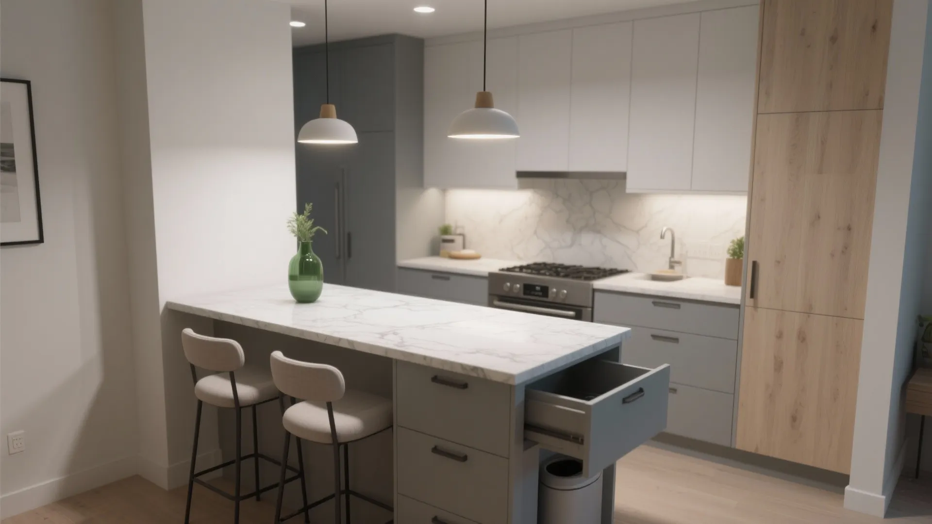 Kitchen Design with Small Island: Maximize Space and Style: 1 Minute to a Functional Kitchen Island Layout That Works