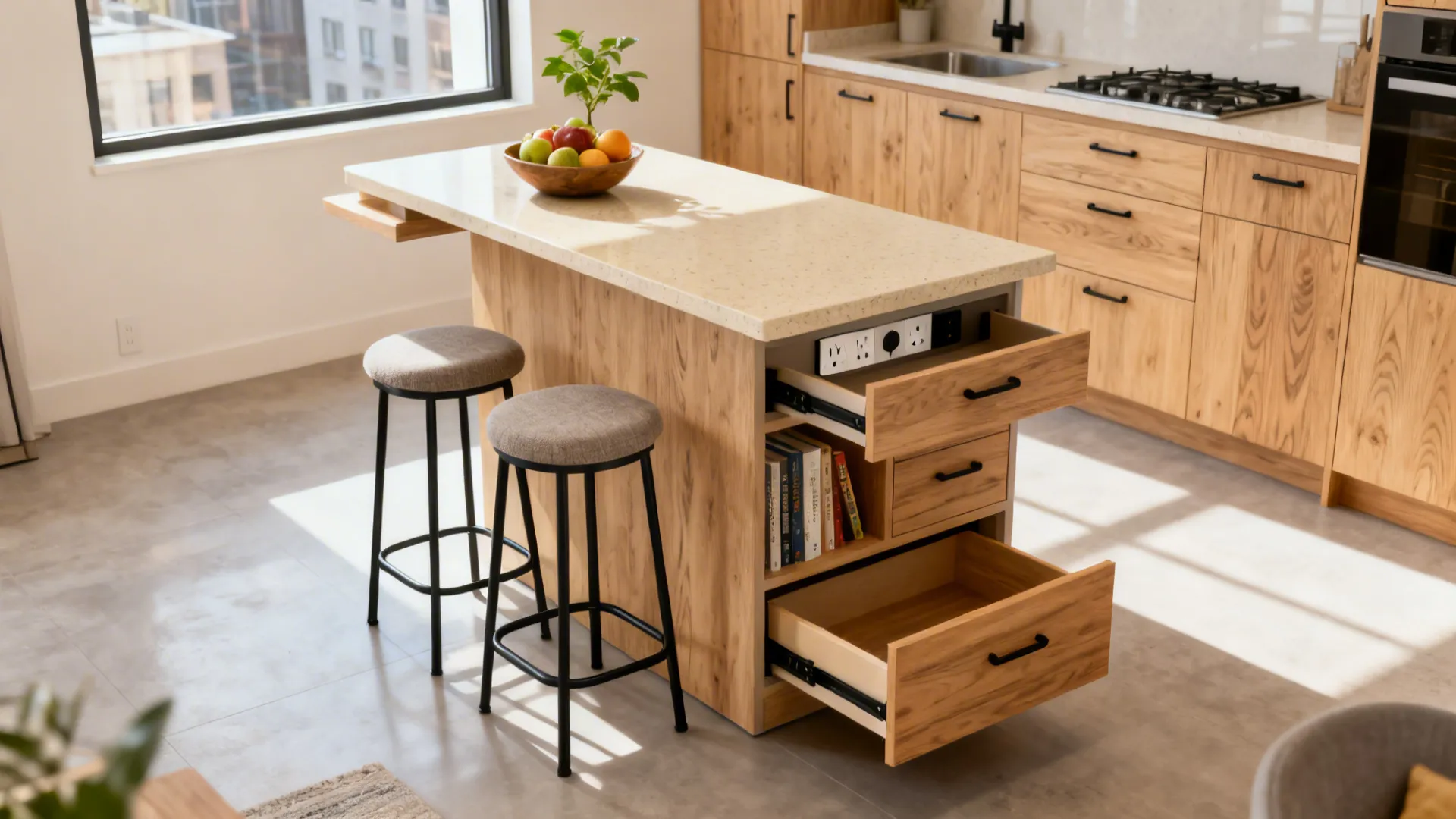 5 Kitchen Island Dining Table Ideas with Storage