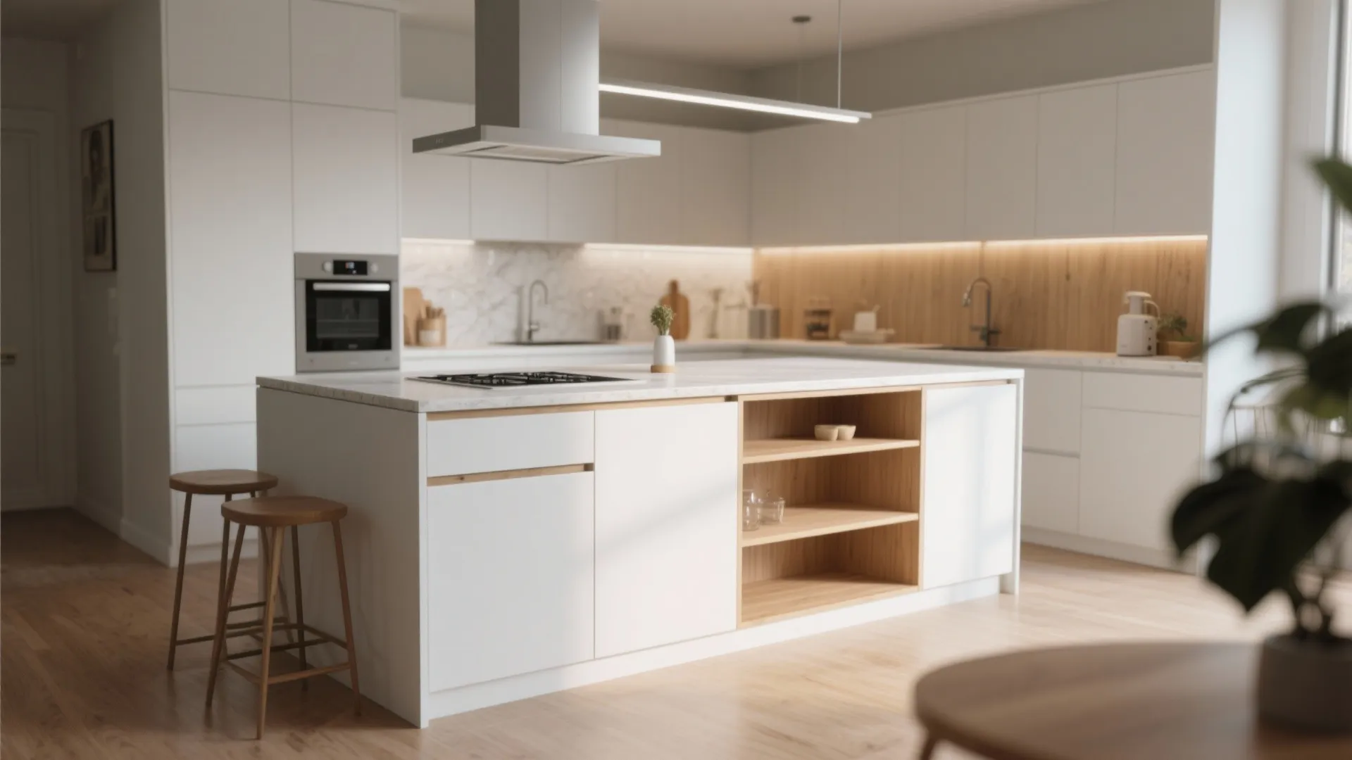 Idea 1: Compact Island with Hidden Storage