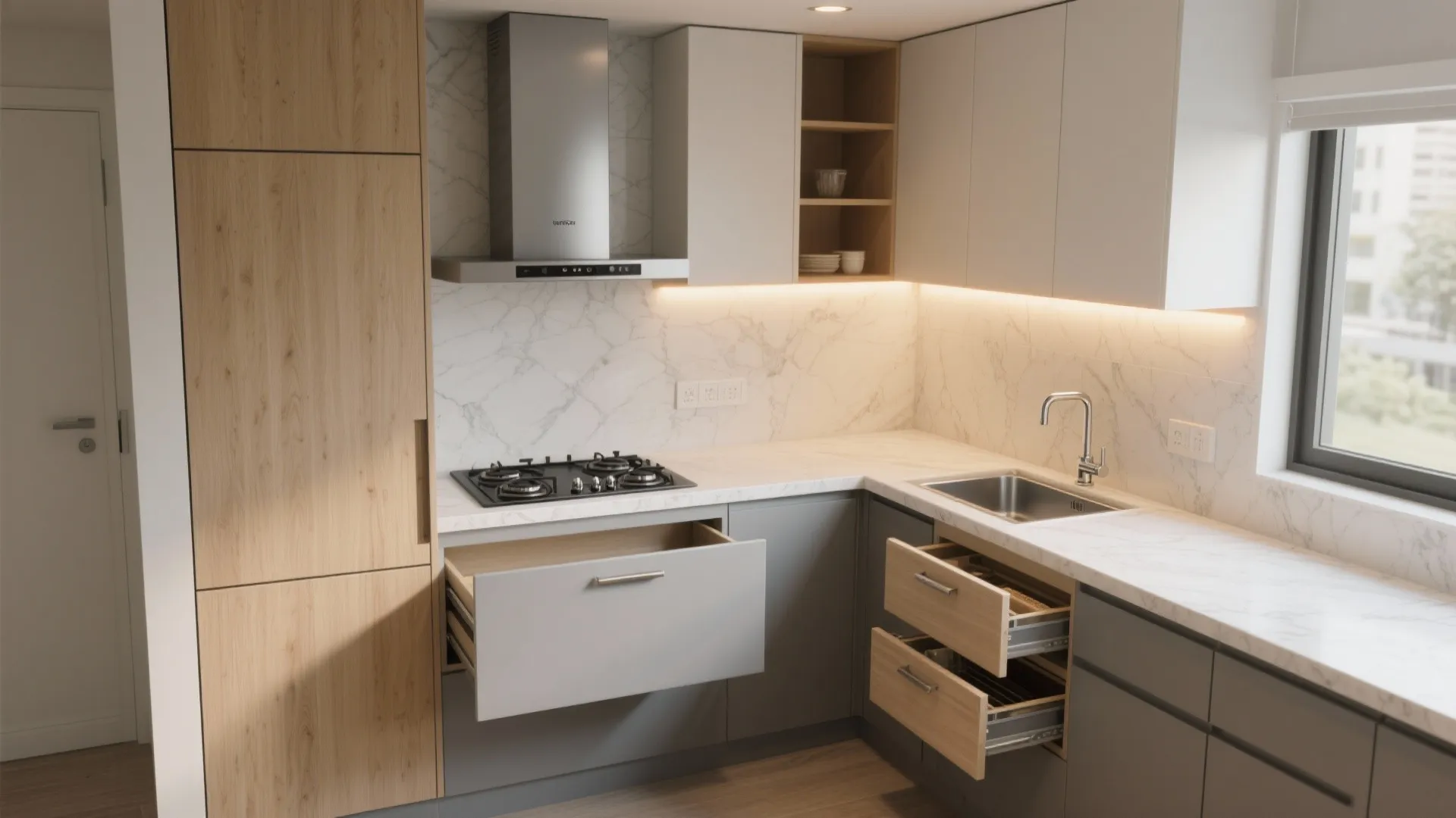 Compact kitchens that work hard