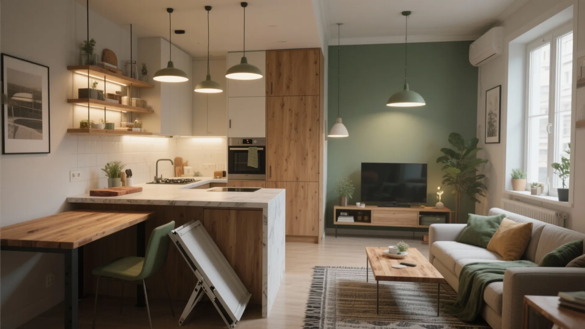 Small Kitchen & Living Room Combined: 5 Ideas: Compact solutions I use to make a small kitchen-living combo feel roomy, tidy, and stylish — with real tips from ten years of small-home projects