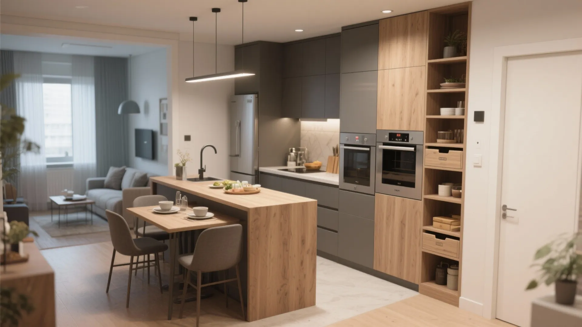3. Kitchen as a Compact Powerhouse