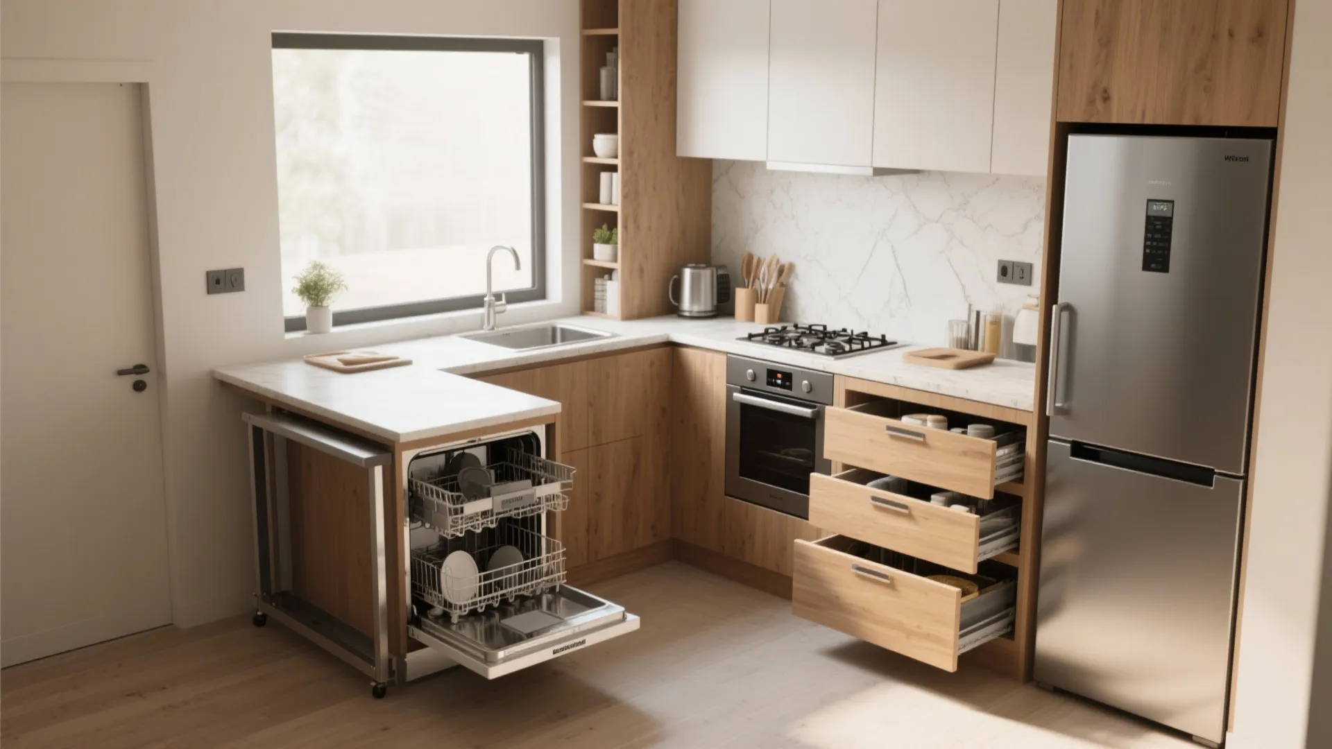 5. Kitchen and Bath: Compact but Clever