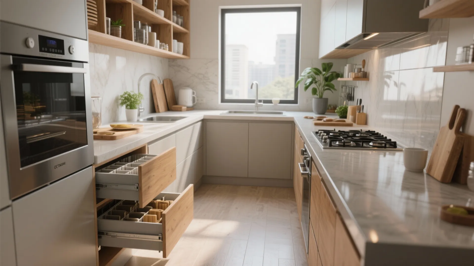 5. Compact kitchens that work smart