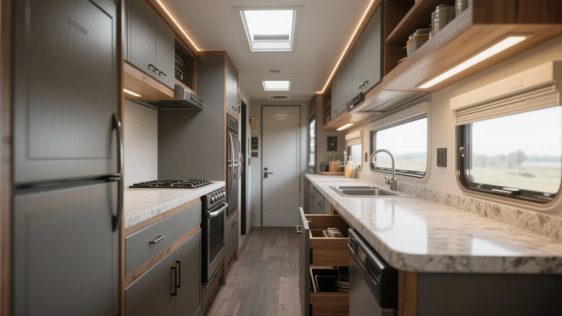 2. Create a compact but mighty kitchen