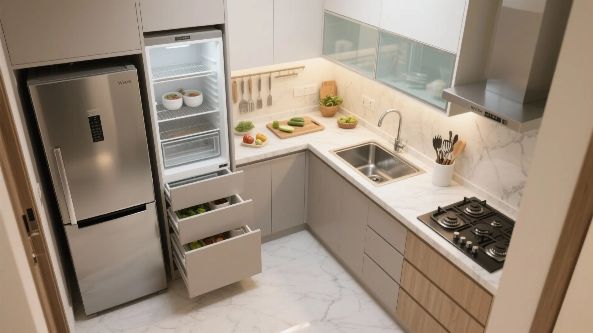 A compact kitchen that cooks like a pro