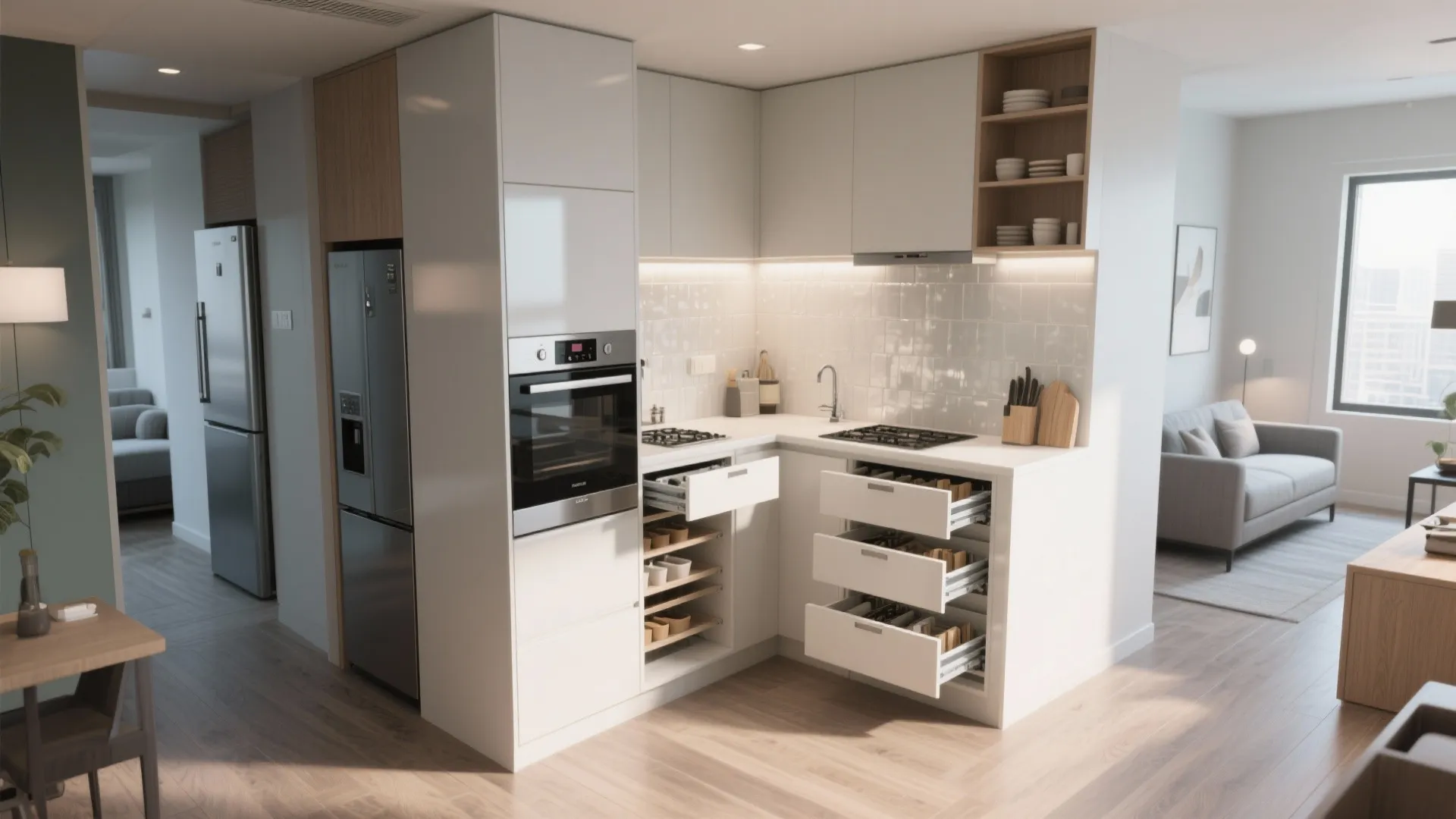 4. Compact kitchens with full functionality
