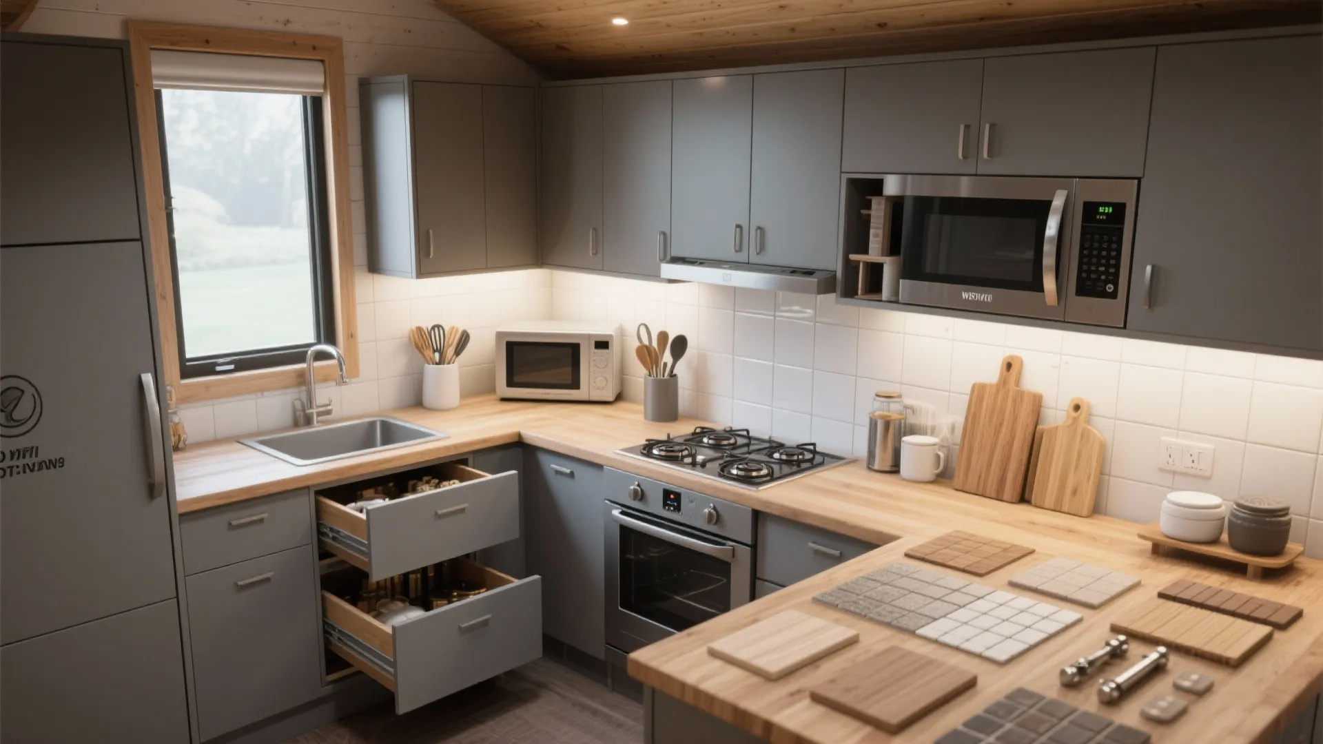 4. A compact, efficient kitchen layout