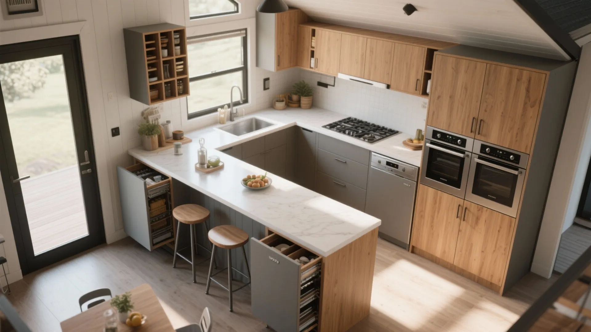 3. Compact kitchen that cooks big