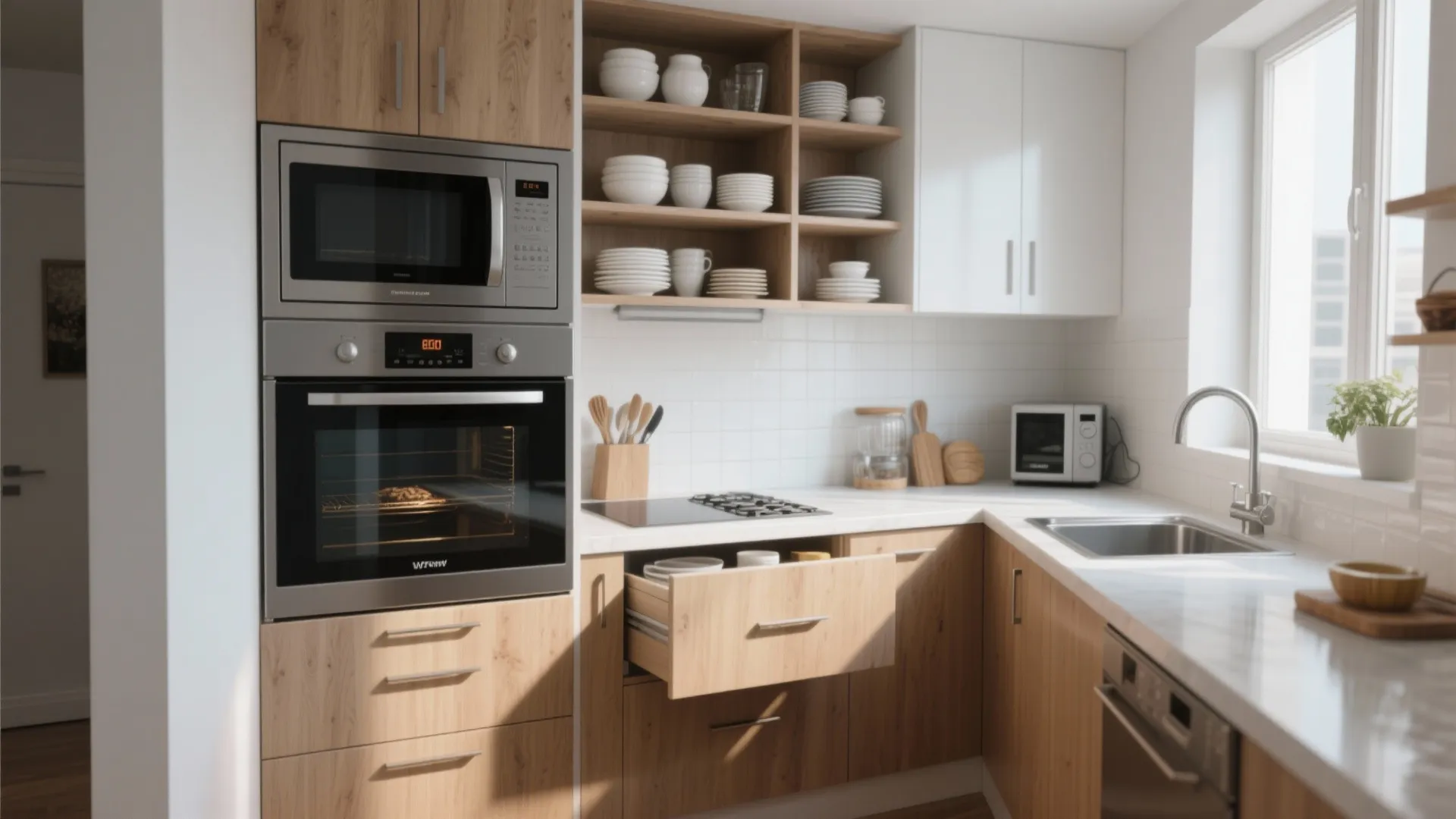 2. Compact Kitchen; Big Performance
