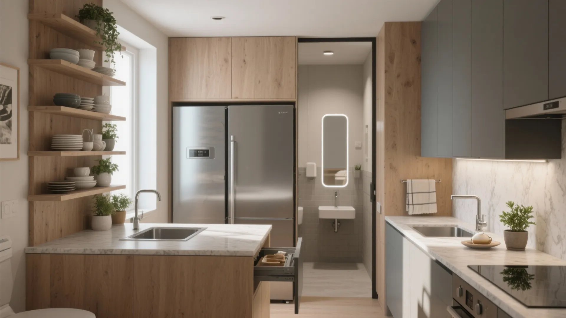 5 Small-Space Kitchen & Bath Ideas: Clever kitchen and bath magazine-worthy solutions for tight layouts — five practical inspirations from a veteran designer