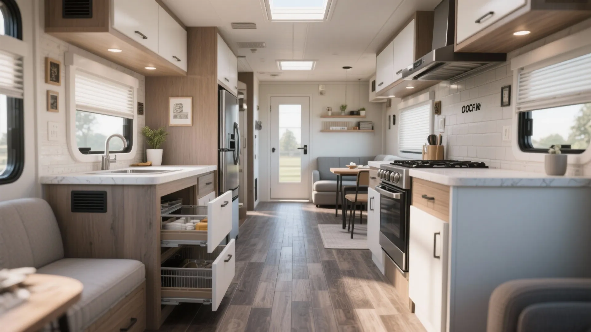 5. Smart circulation and compact kitchens