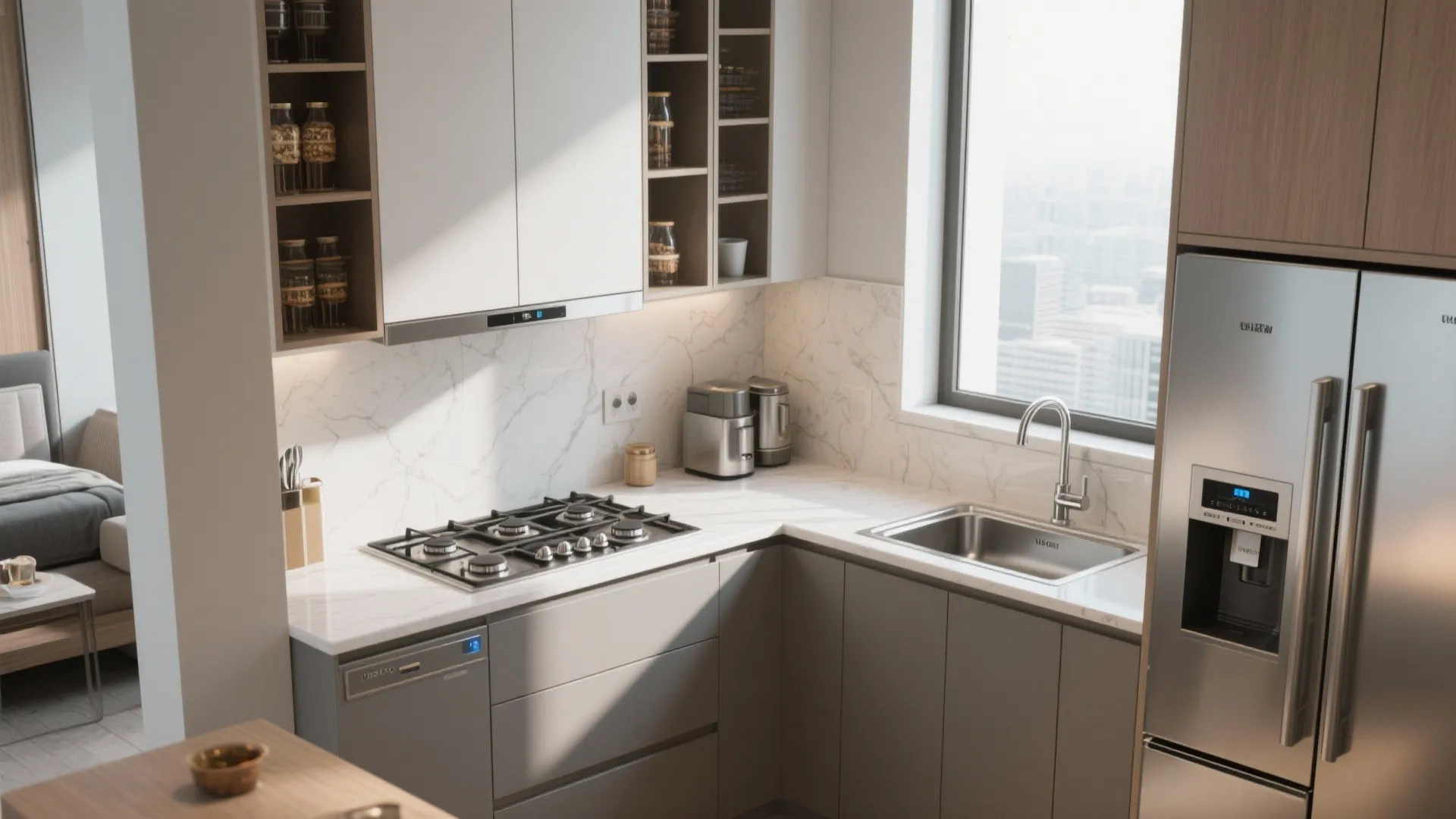 3. Compact Kitchen, Big Performance