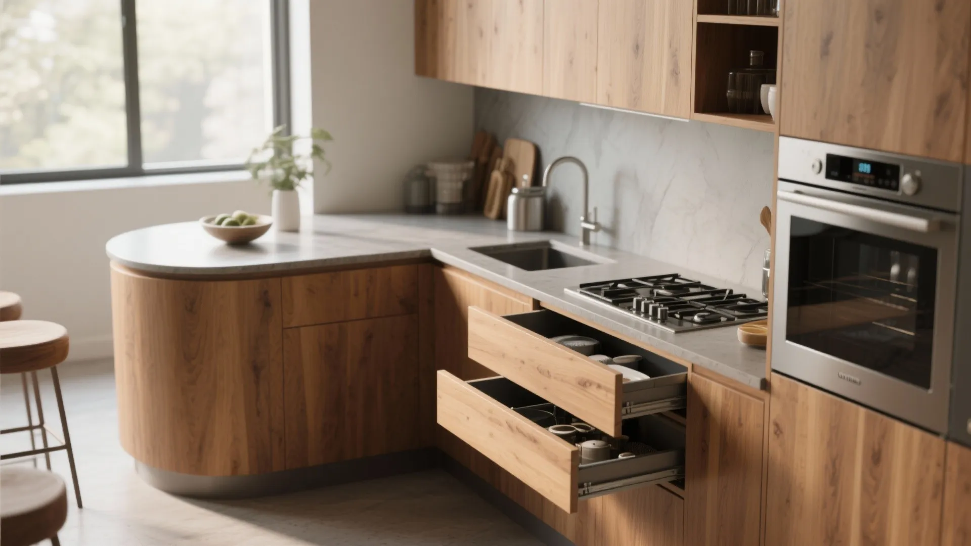 3. Compact but clever kitchens
