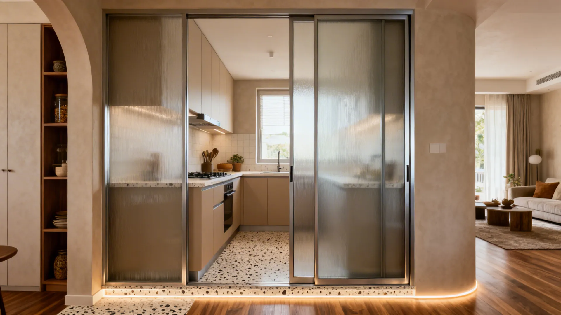 Indian apartment kitchen entrance design: 5 smart ideas