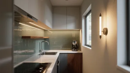 5 Kitchen Design Ideas for Small Spaces: Philips Ultron Wall Light Tips