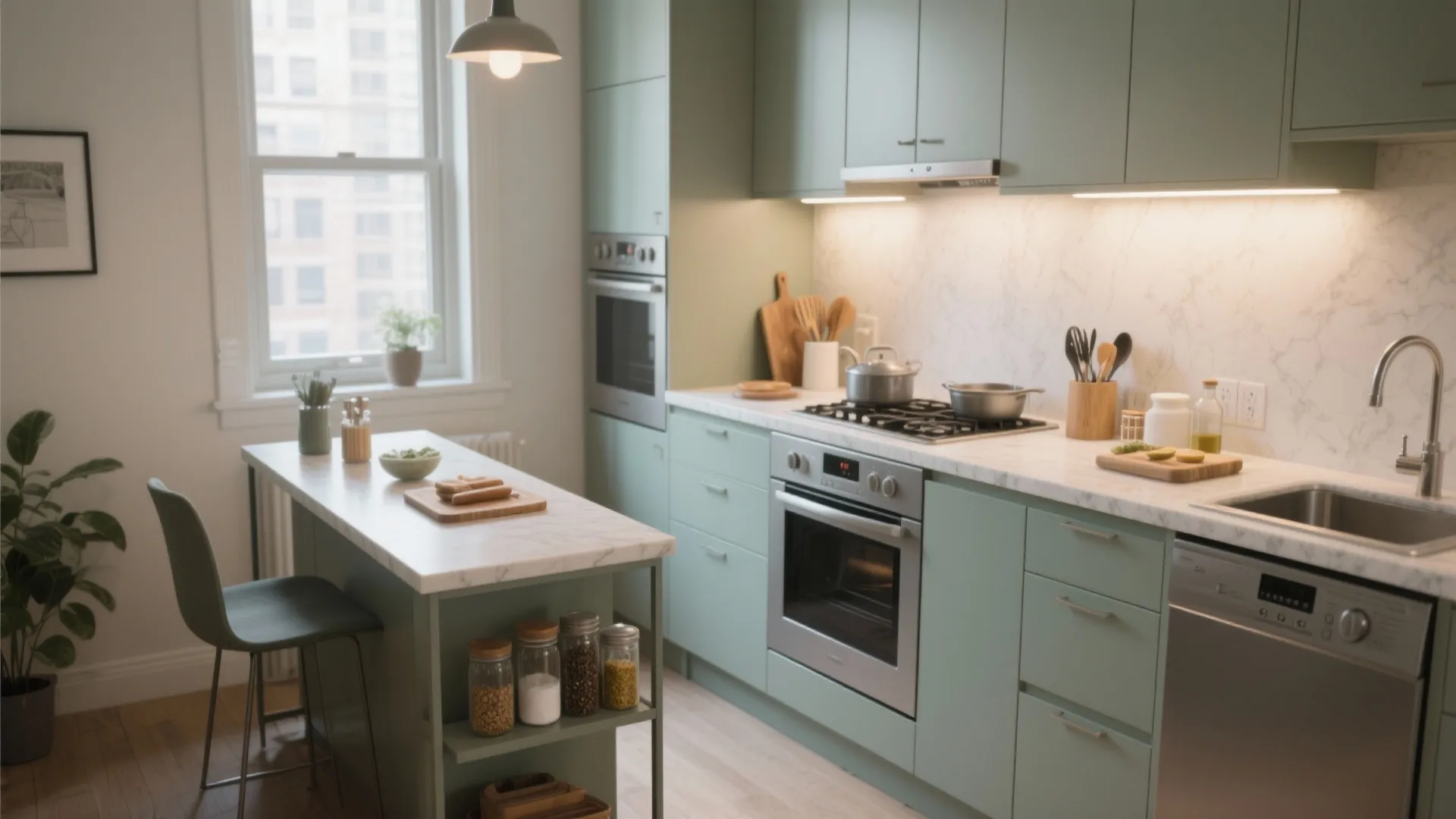 Decorating a Small Kitchen Apartment: Space-Savvy Design Guide: 1 Minute to Transform Your Kitchen with Smart Small-Space Tips