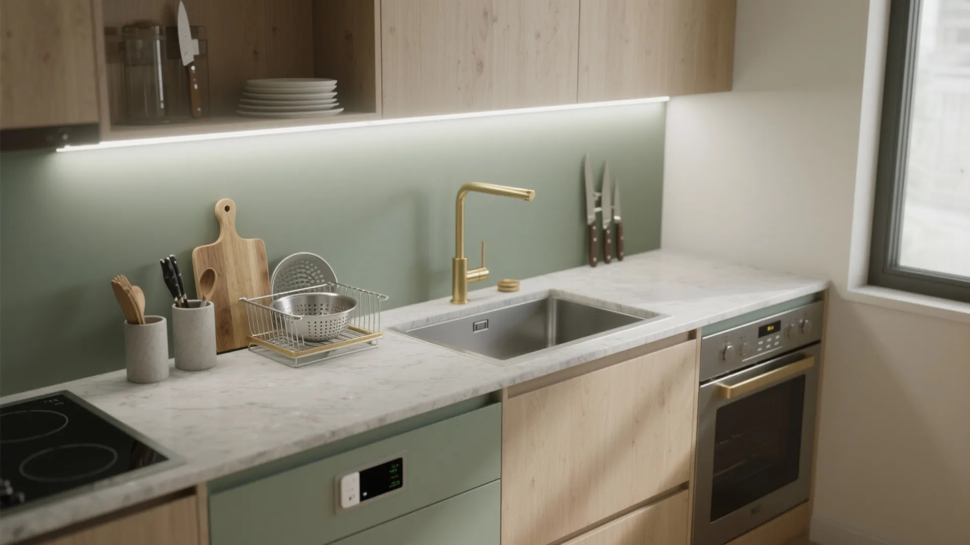 Countertop Design for Small Kitchen: Smart Solutions for Tiny Spaces: 1 Minute to Upgrade Your Small Kitchen Countertop Game