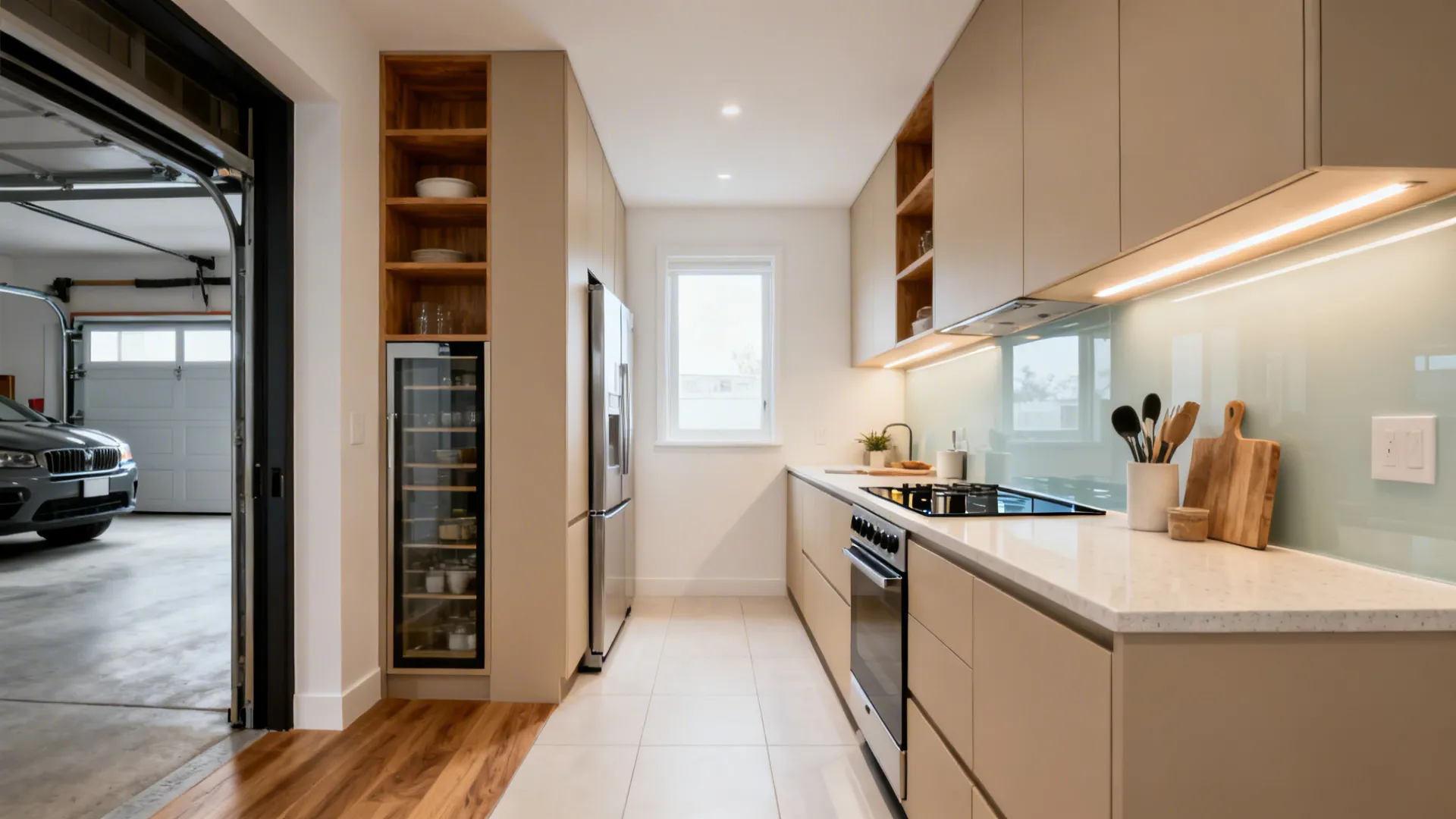 5 Small Kitchen Design Ideas for a 1-Bedroom Home with Garage