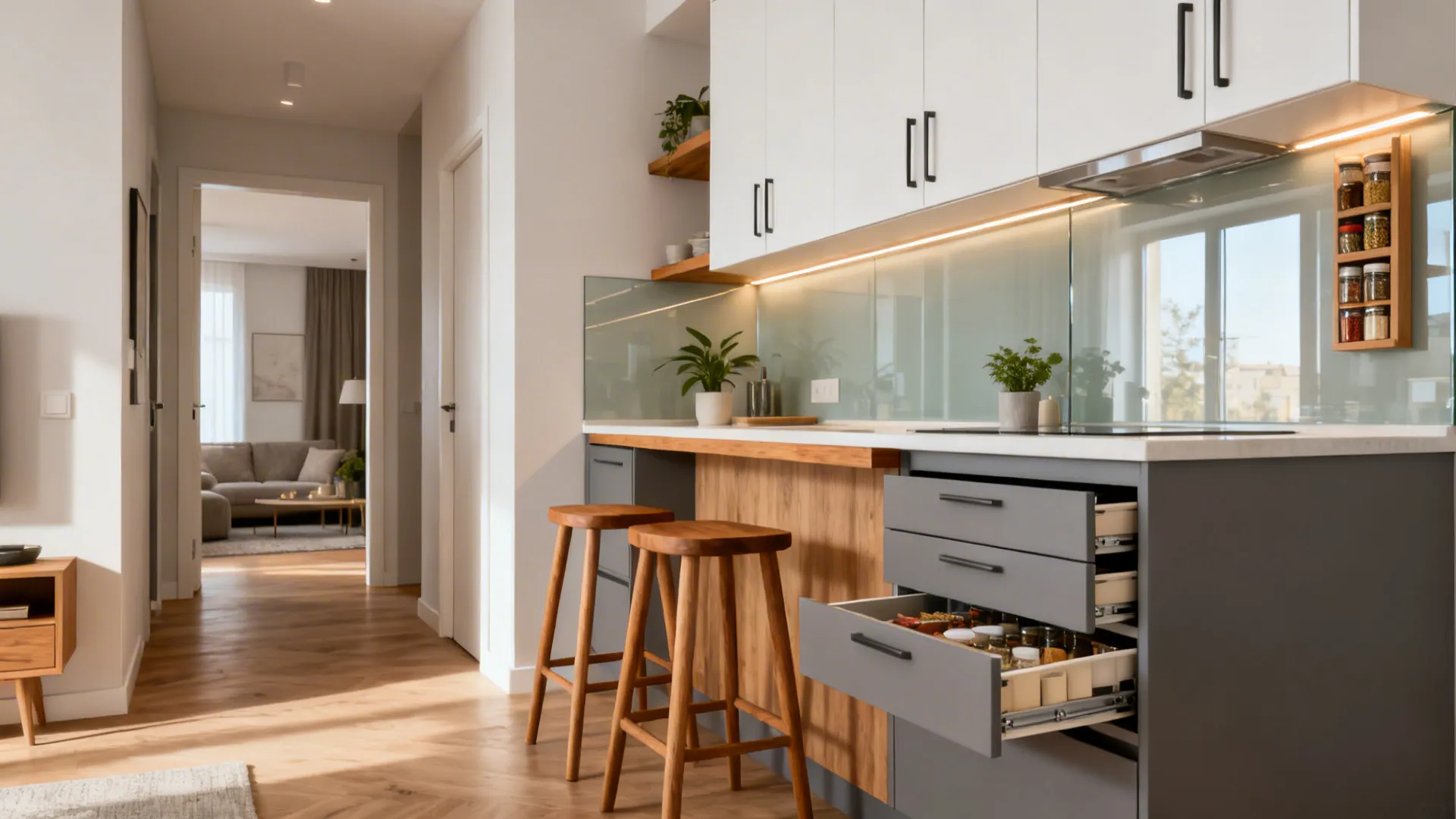 5 Small Kitchen Design Ideas for a 2-Bedroom Home
