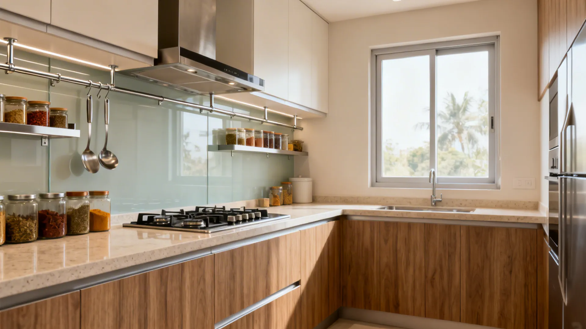 Indian Kitchen Shelf Design (5 Ideas, Measured, No Chimney)