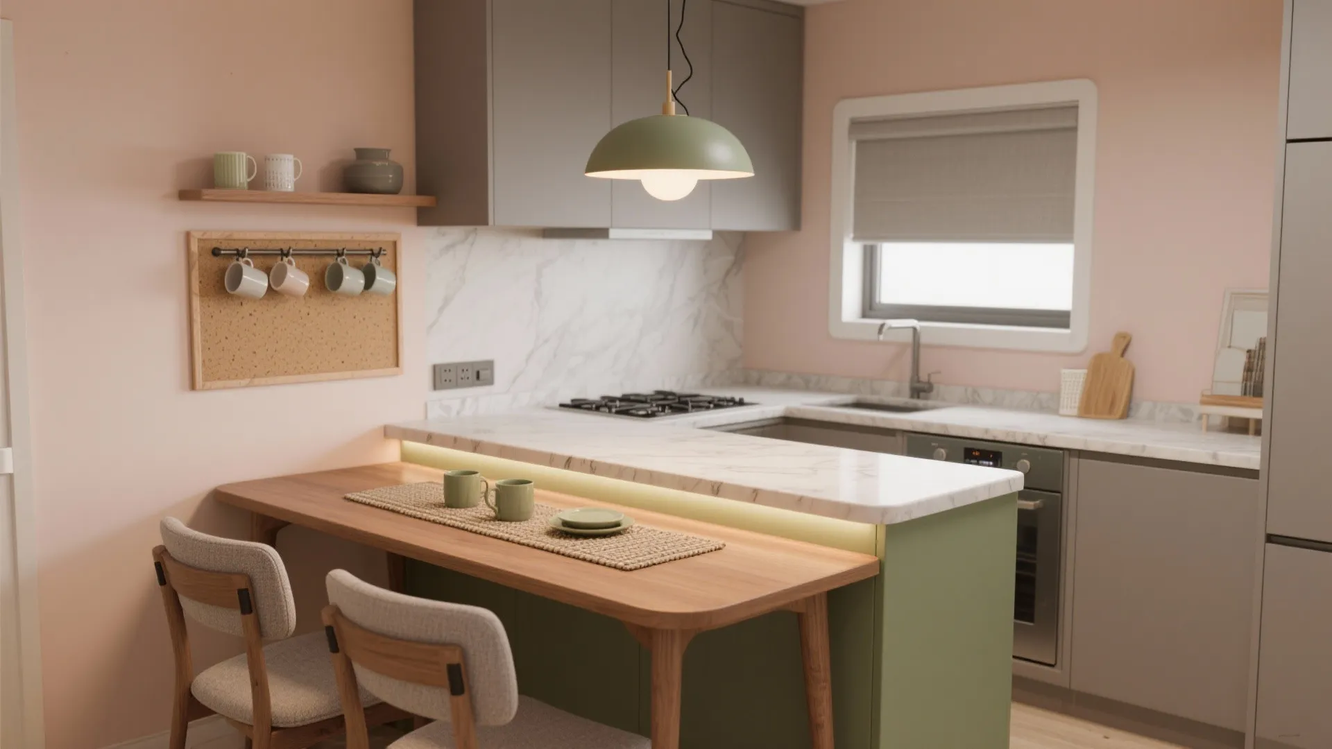 Modular Kitchen with Dining Table: My Go-To Space-Saving Secret: 1 Minute to Master Modular Kitchen with Dining Table Design (No More Clutter!)