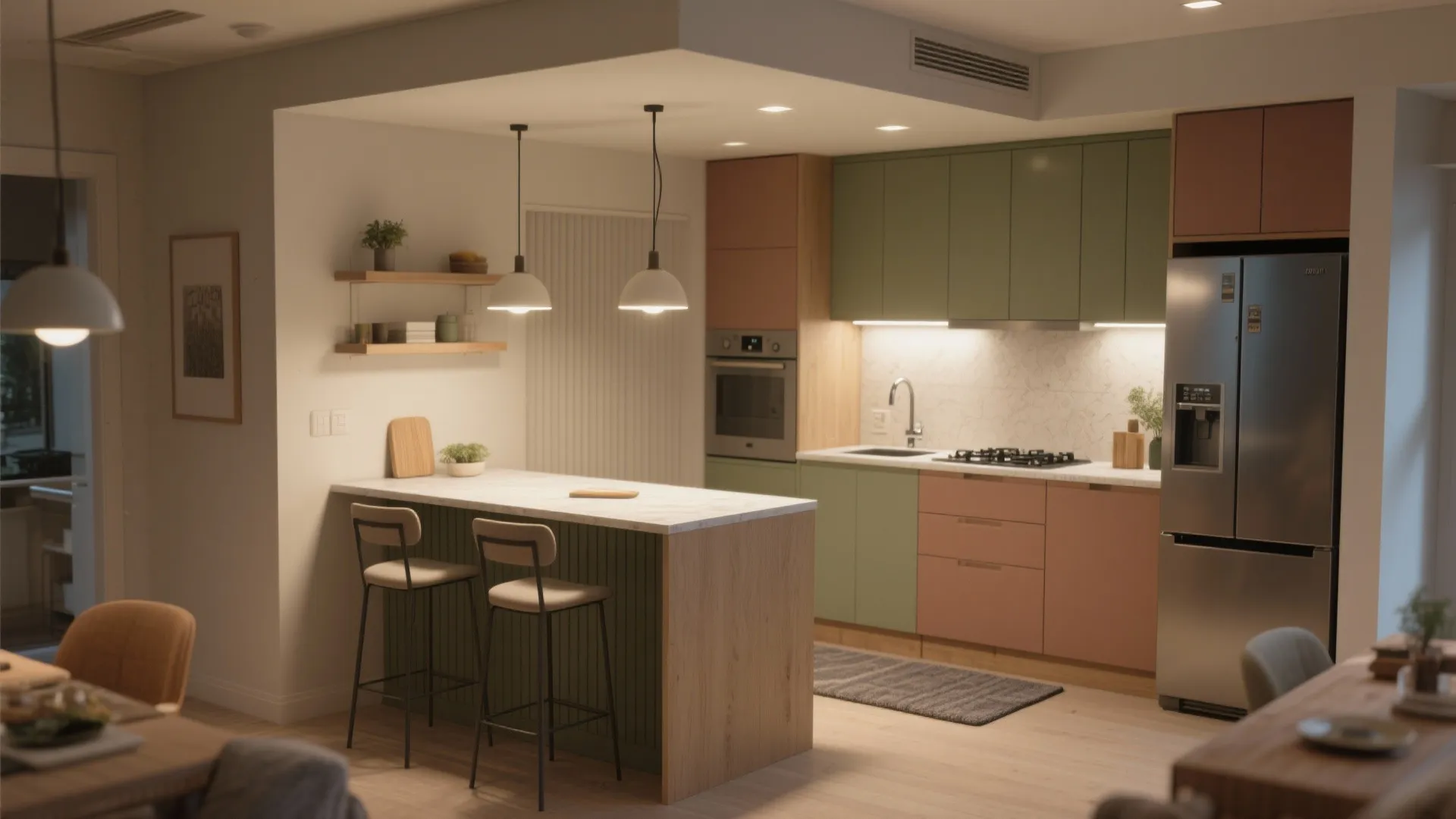 Kitchen with Small Sitting Area: Design Ideas That Maximize Space: 1 Minute to a Cozy Kitchen-Lounge Corner That Works for Real Life