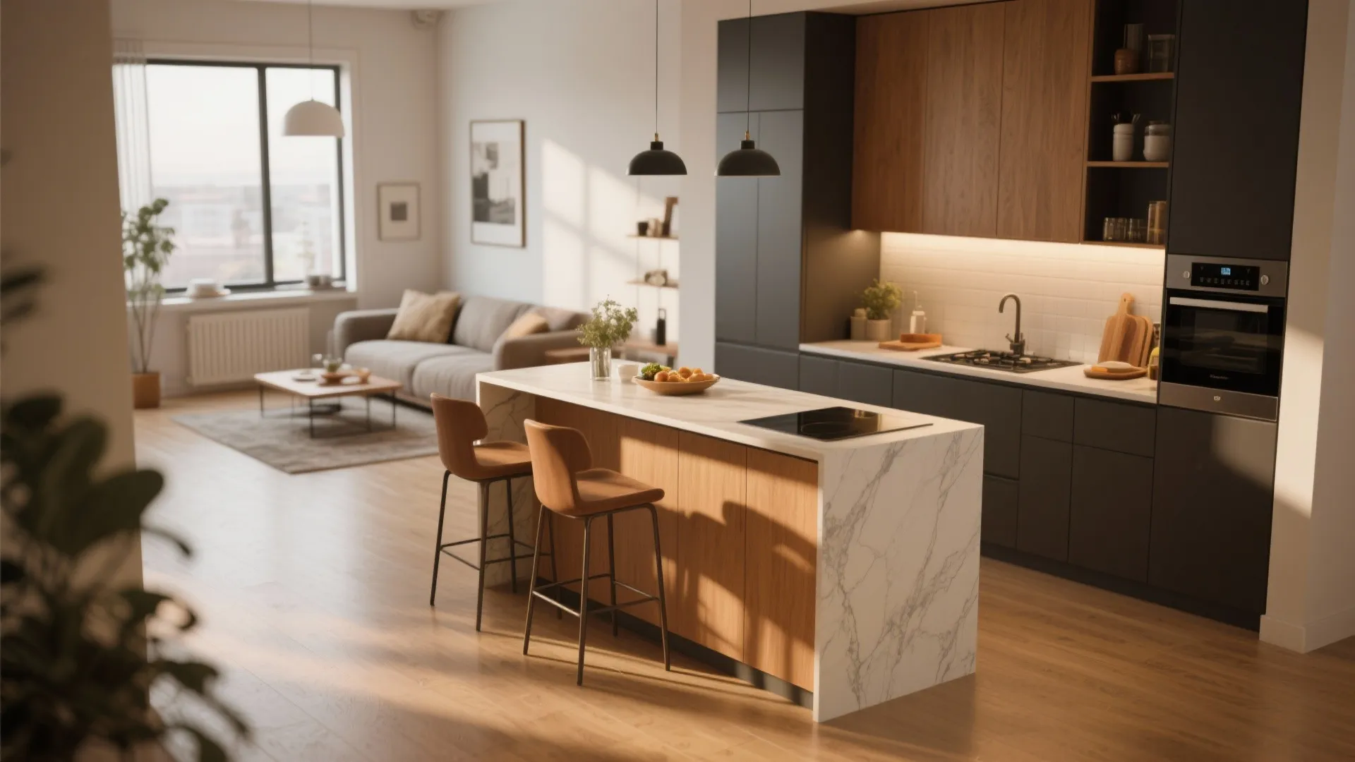 5. Incorporate a Compact Kitchen Island