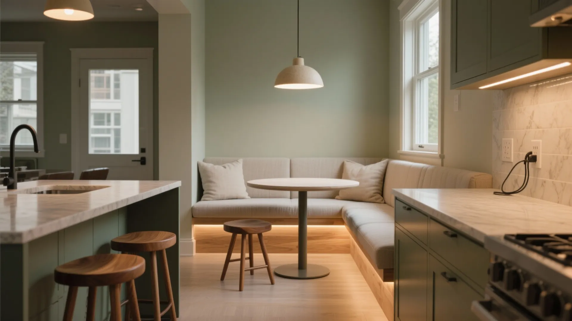 Small Seating Area in Kitchen: Creative Ideas for Every Space: 1 Minute to Cozy Breakfast Nooks and Space-Saving Plans