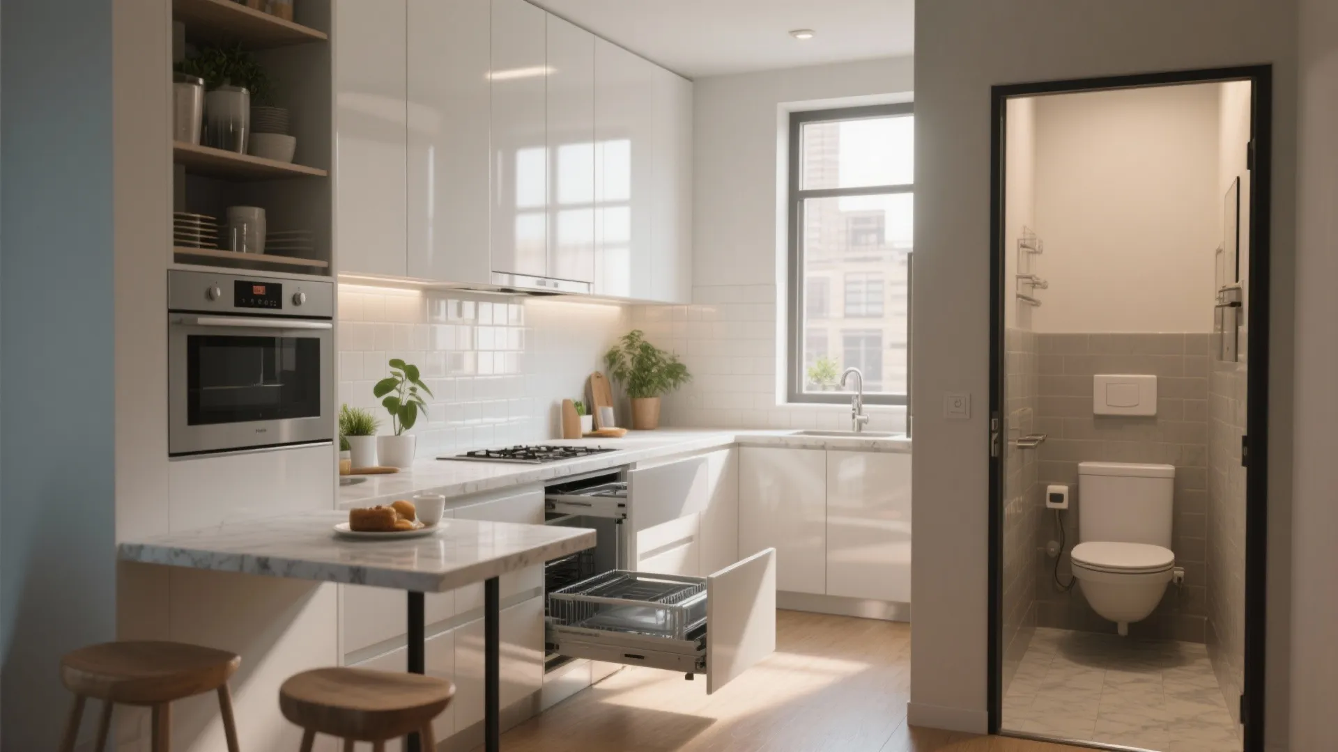 5 Small-Space Kitchen & Bath Ideas: Creative kitchen and bath layouts that make tiny spaces feel luxurious