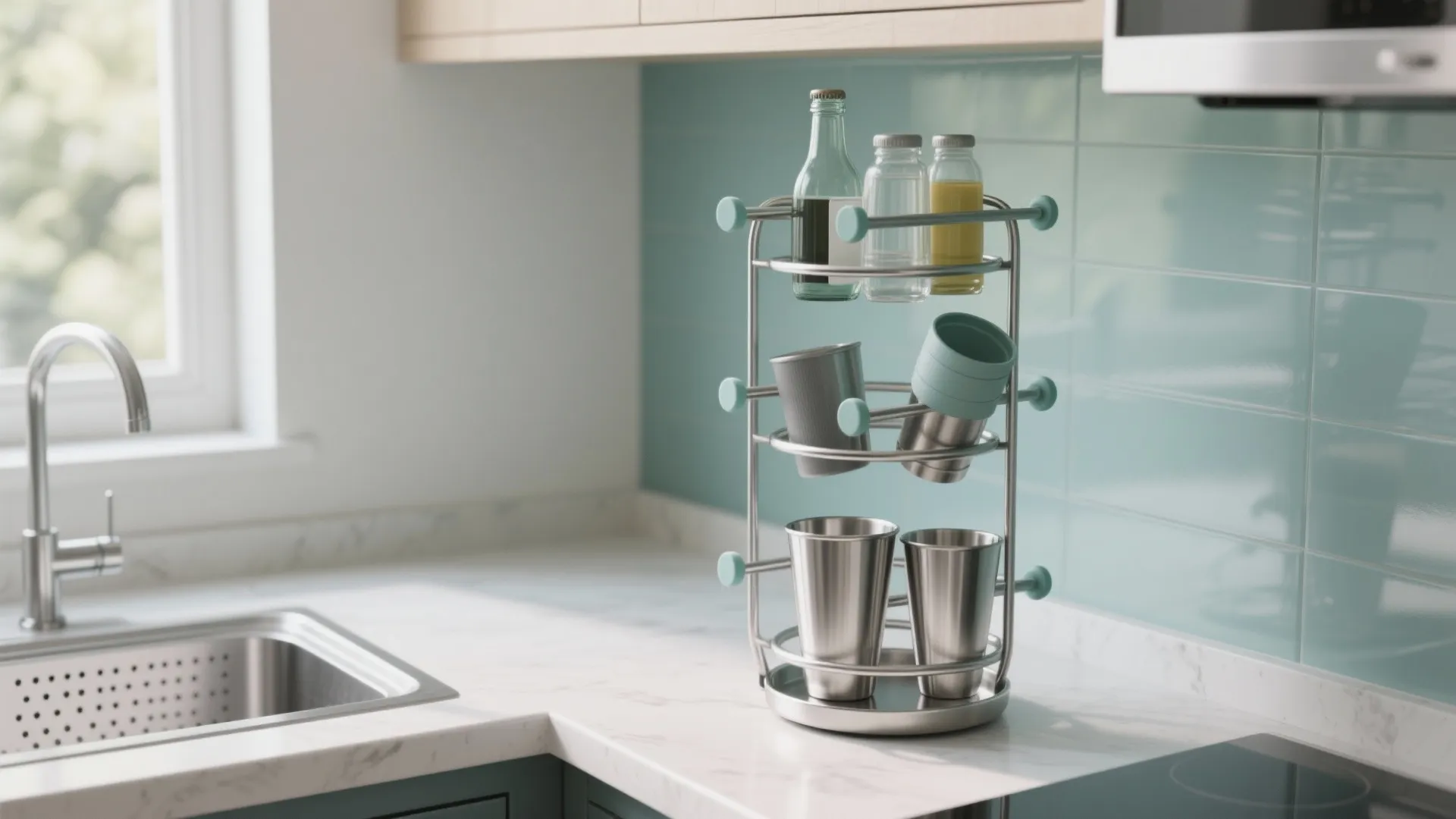 Tumbler Stand for Kitchen: Space-Savvy Storage Solutions