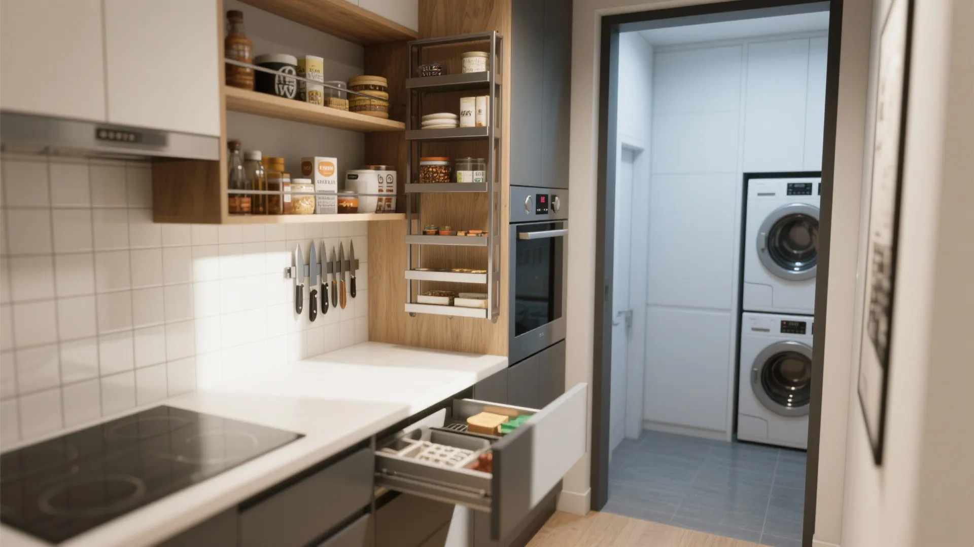 3. Creative kitchen layouts for small footprints