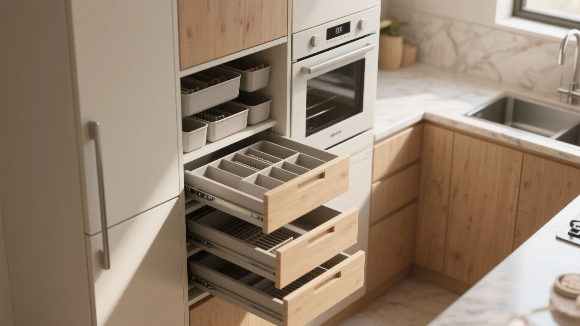 Compact Kitchen with Smart Storage