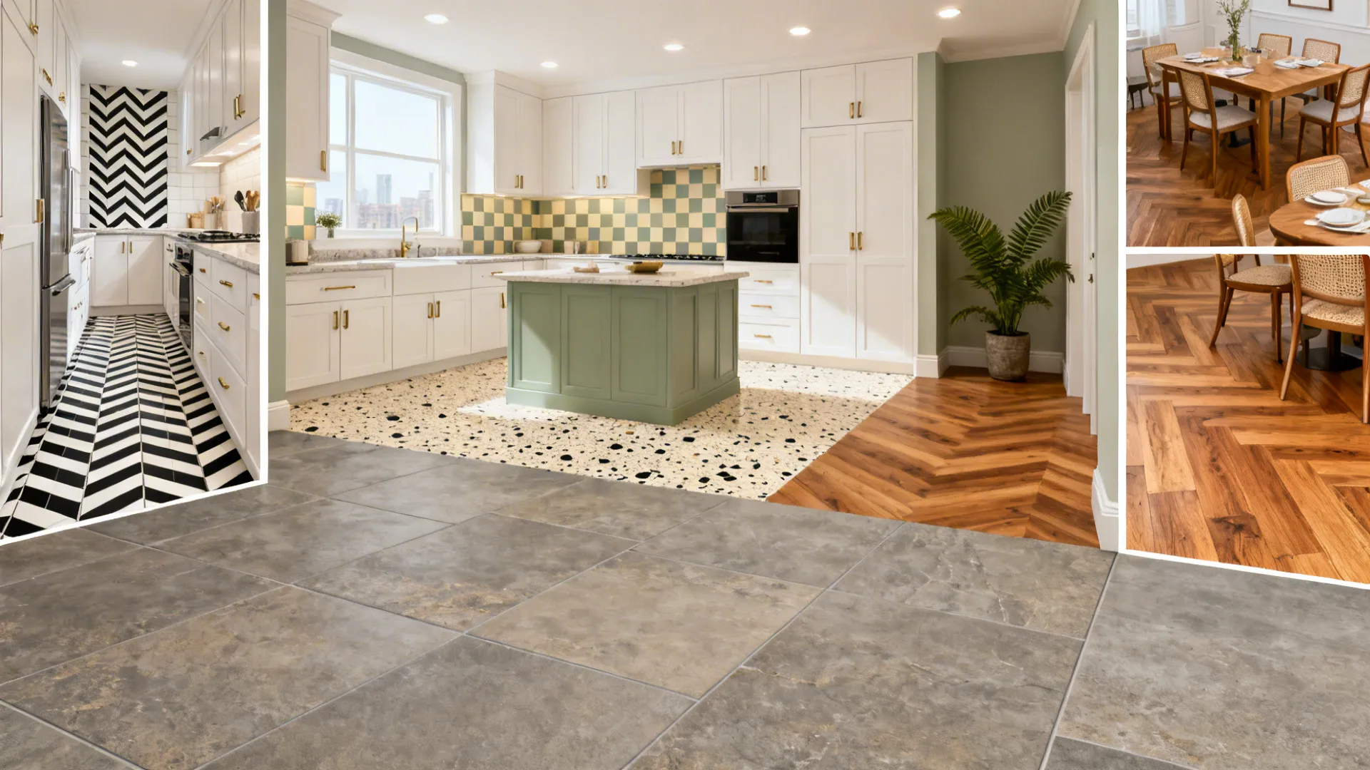 5 Kitchen Floor Tiles Design Ideas with Pictures