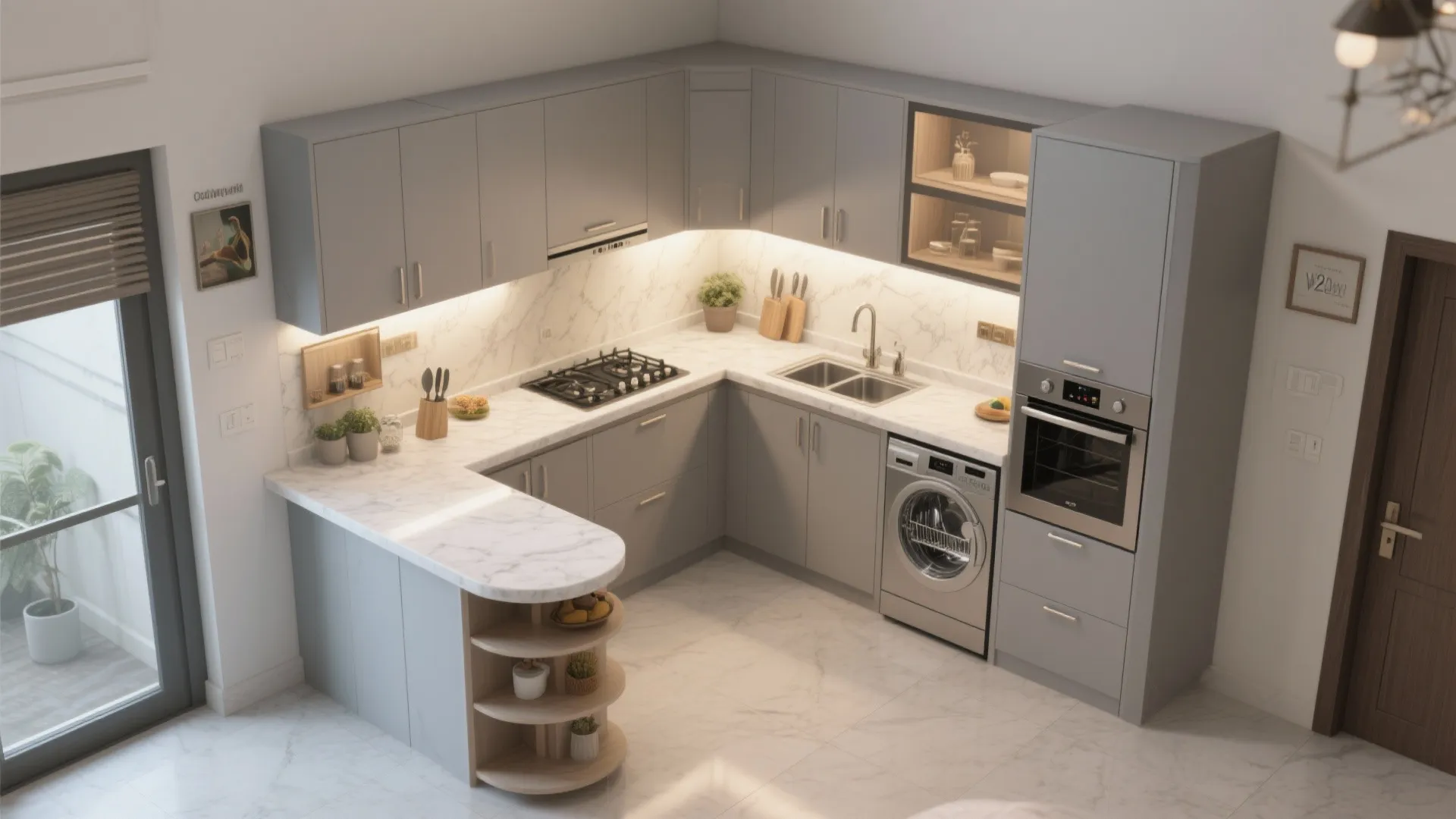 Compact kitchen strategies for Gurgaon 2 BHKs