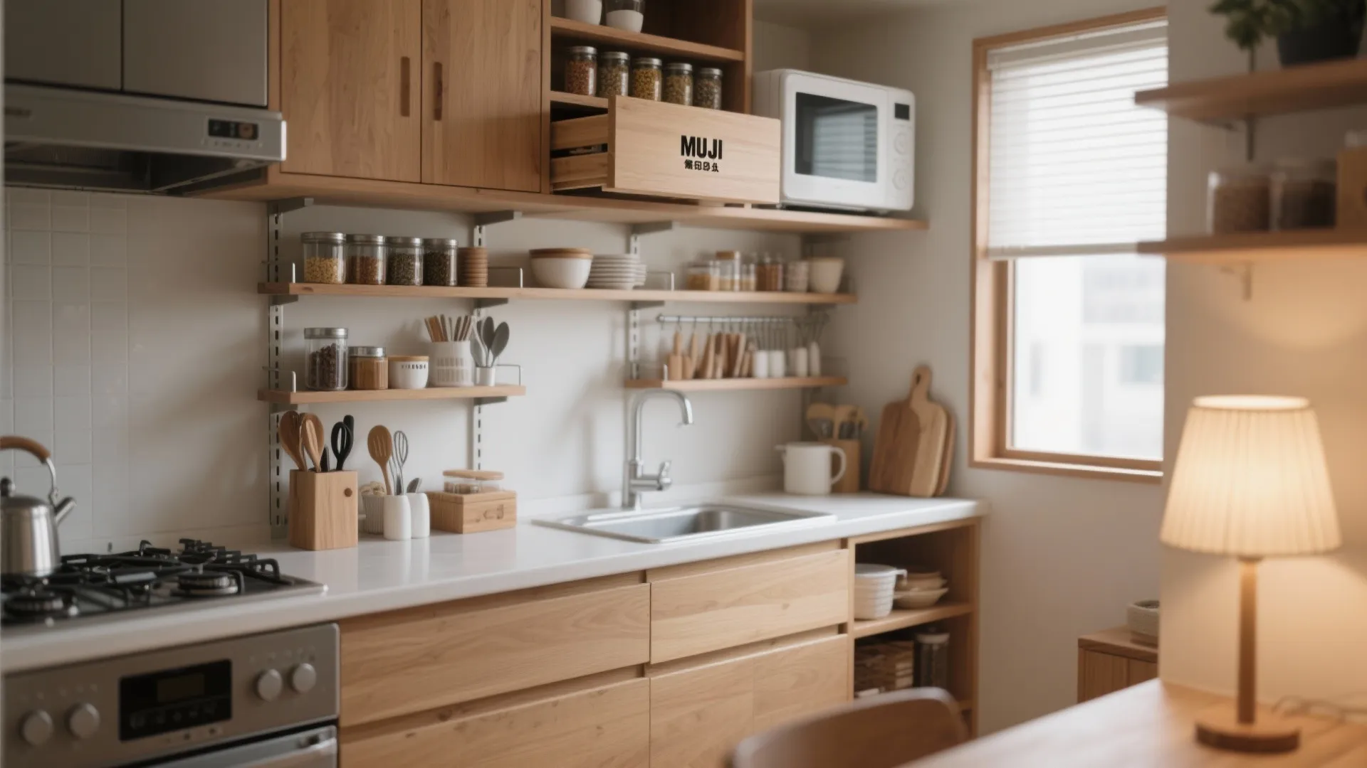 Tips 3: キッチンは「縦の動き」を活かす（收纳技巧）