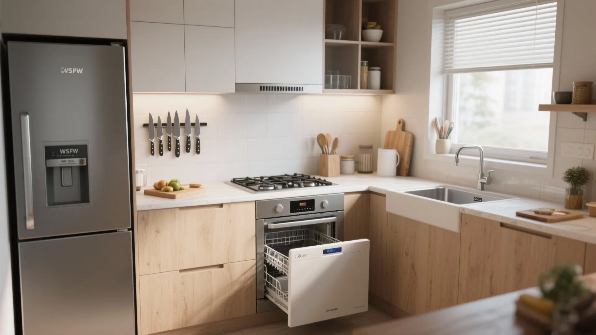 Compact Zones: Prep, Cook, Clean