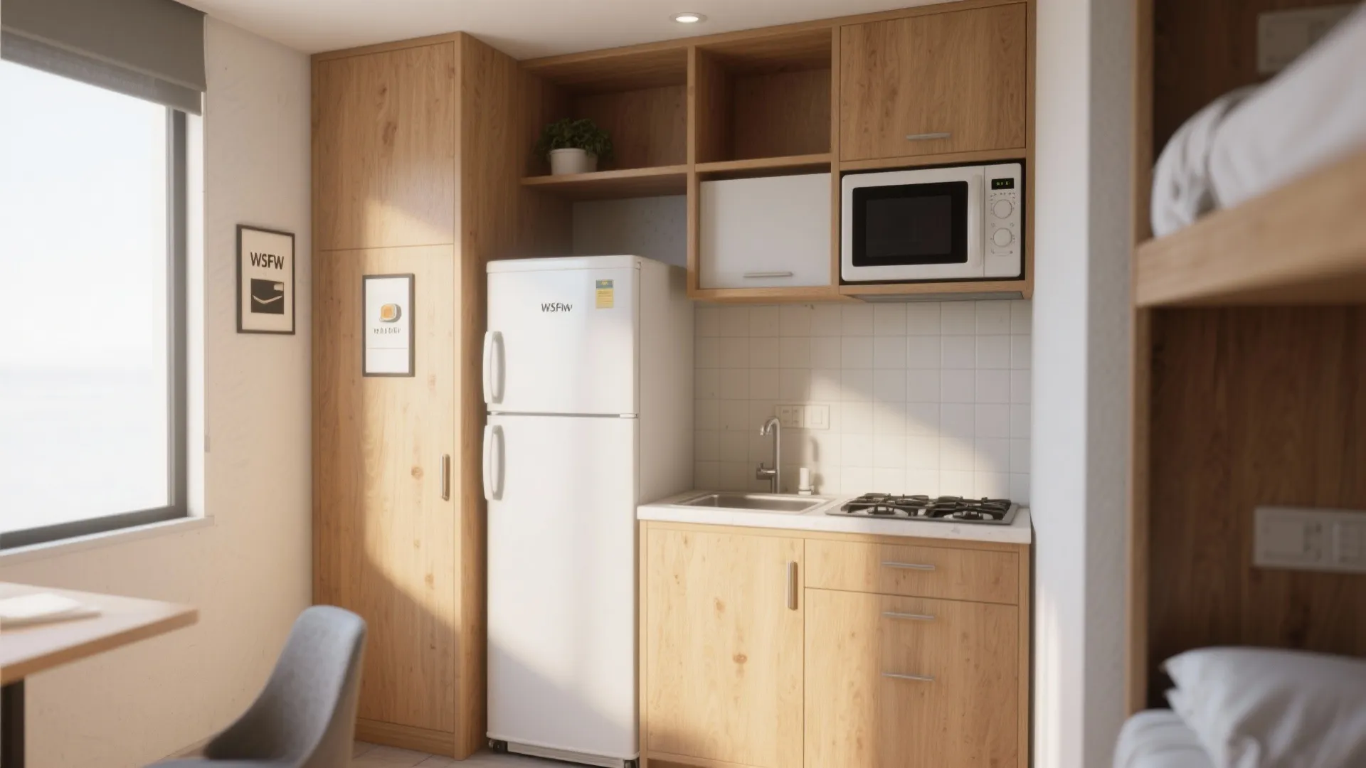 7. Compact Kitchenette Corners