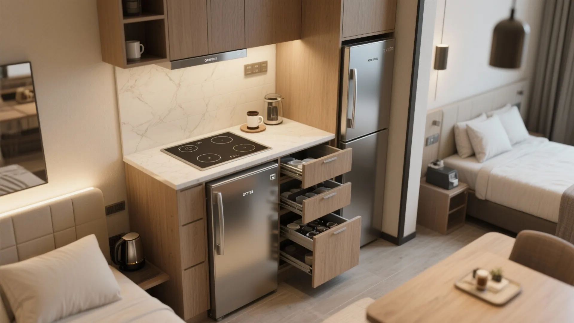 4. Compact kitchenettes for self‑catering