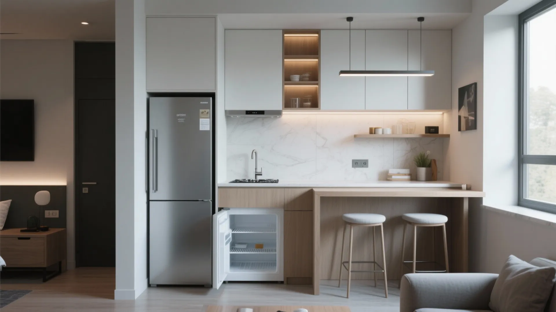 5. Thoughtful kitchenette or wet bar in the secondary living space